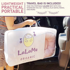 Organic Newborn Lounger | Water-Resistant Baby Nest | for Infants & Toddlers 0-12 Month | for Girls and Boys