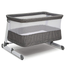 Simmons Kids Room2Grow 2-in-1 Newborn Bedside Bassinet & Infant Sleeper - Height Adjustable Portable Crib