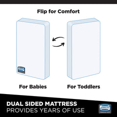Beautyrest Beginnings Sleepy Whispers Ultra Deluxe 2-in-1 Innerspring Crib and Toddler Mattress
