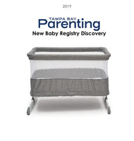 Simmons Kids Room2Grow 2-in-1 Newborn Bedside Bassinet & Infant Sleeper - Height Adjustable Portable Crib