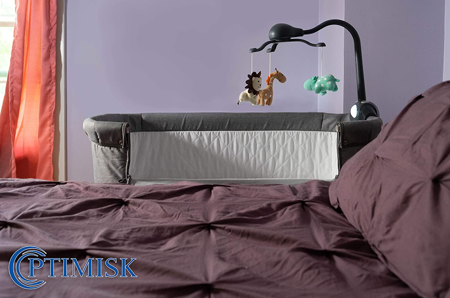 Bedside Bassinet Crib Baby Bassinet Bed Side Sleeper Bassinet for Baby Playpen Wheeled Portable