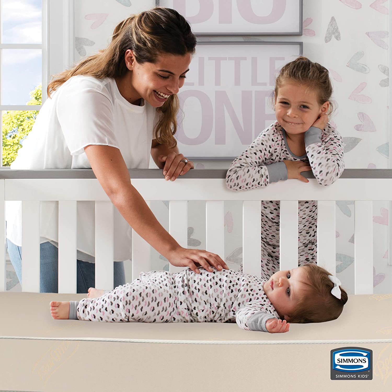 Beautyrest Beginnings Sleepy Whispers Ultra Deluxe 2-in-1 Innerspring Crib and Toddler Mattress