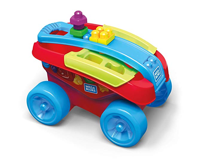 Mega Bloks Building Basics Shape Sorting Wagon Building Set, Classic