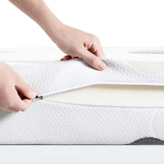 Dourxi 3-Layer 6 Inch Crib Mattress Dual-Sided | High Density Hard Foam for Infants, Cool Gel Memory Foam Side for Toddlers