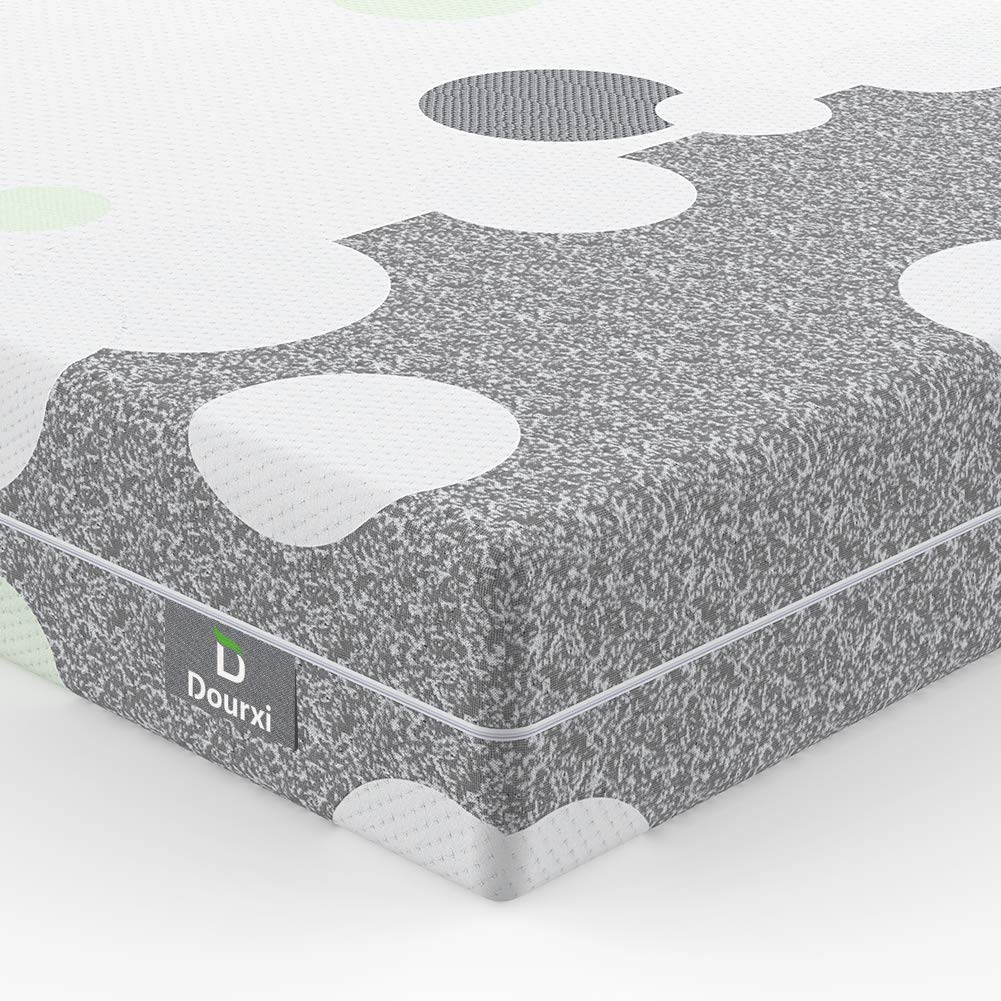 Dourxi 3-Layer 6 Inch Crib Mattress Dual-Sided | High Density Hard Foam for Infants, Cool Gel Memory Foam Side for Toddlers