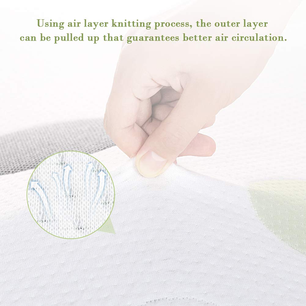 Dourxi 3-Layer 6 Inch Crib Mattress Dual-Sided | High Density Hard Foam for Infants, Cool Gel Memory Foam Side for Toddlers