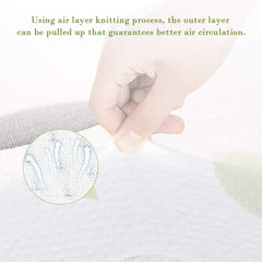 Dourxi 3-Layer 6 Inch Crib Mattress Dual-Sided | High Density Hard Foam for Infants, Cool Gel Memory Foam Side for Toddlers