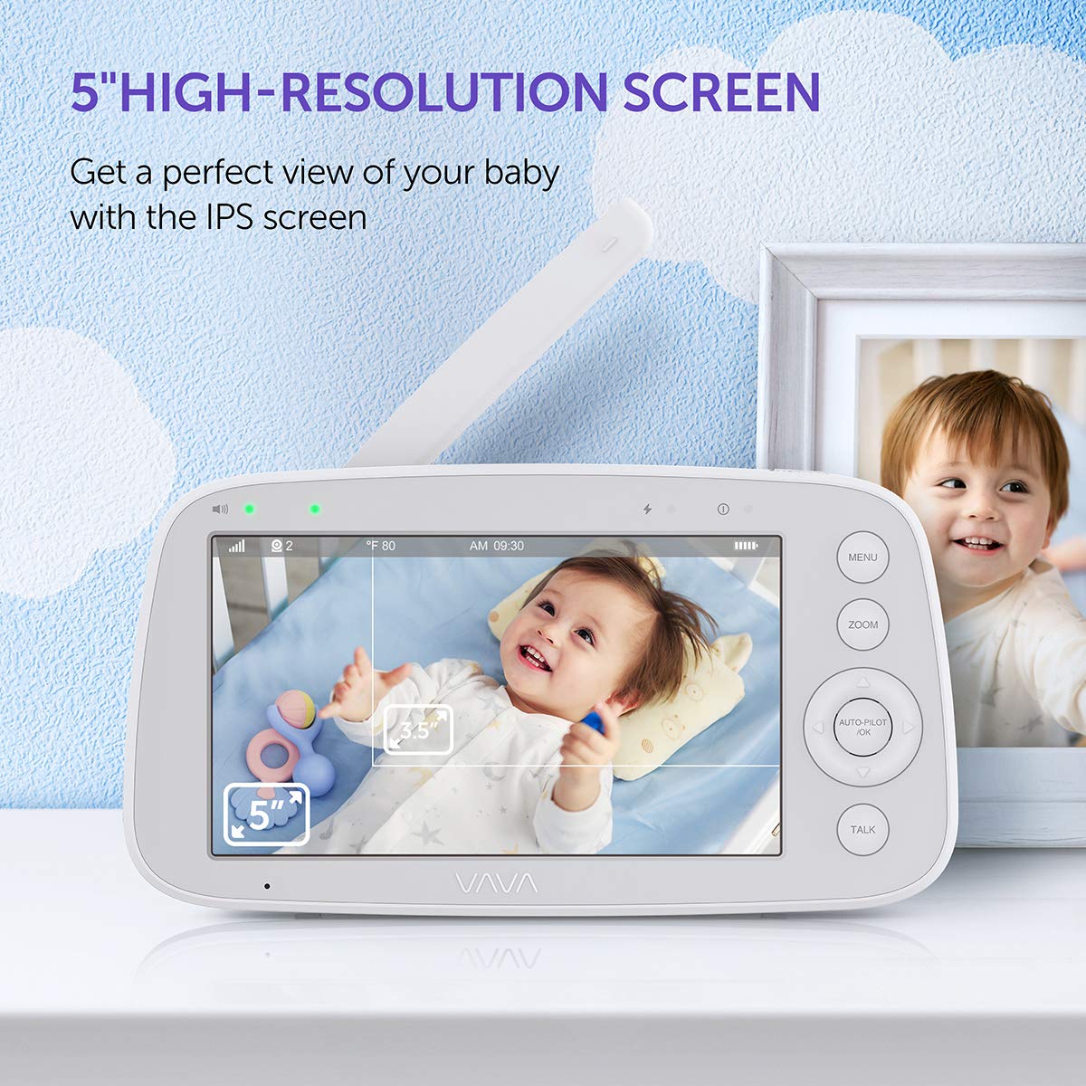 Baby Monitor, VAVA 720P 5
