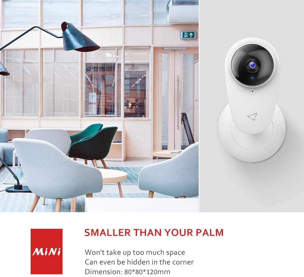Victure 1080P FHD Baby Monitor Pet Camera 2.4G Wireless Indoor Home Security Camera