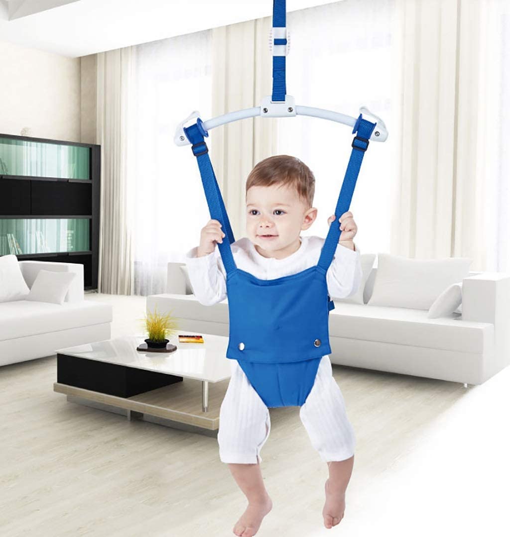 Baby Door Jumper Baby Jumper Doorway, Door Jumper Exerciser with Door Clamp Baby Jumpers and Bouncers Doorway Infant Fitness Rack Fun Hanging Jump Seat