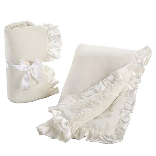 Baby Aspen Bundled Blessings Blanket Gift Set, White