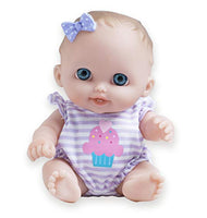 JC Toys Lil Cutesies All Vinyl Washable Doll Baby Doll, Blue Eyes Lulu