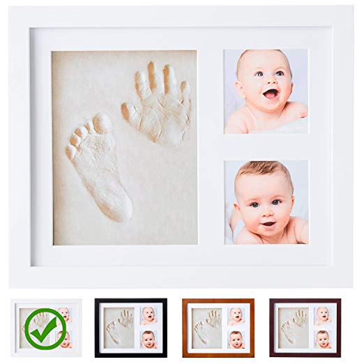 Baby Handprint Kit |NO MOLD| Baby Picture Frame, Baby Footprint kit