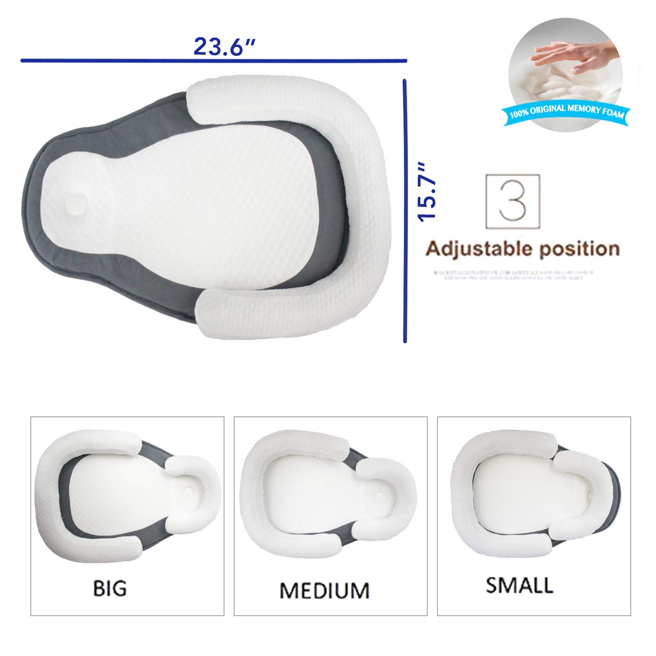 Baby Lounger Original Portable Bassinet Baby Bed Baby Cocoon Baby Pillow Travel Crib Baby Nest Co Sleeping Newborn Lounger Infant Bassinet Newborn Nest Baby Sleep Baby Head Support Pillow