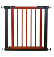 Fairy Baby Pet Gate Narrow Baby Gates Extra Wide for Doorways Wood Pressure Mounted Child Gate Walk Through Baby Gate with Door