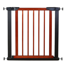 Fairy Baby Pet Gate Narrow Baby Gates Extra Wide for Doorways Wood Pressure Mounted Child Gate Walk Through Baby Gate with Door