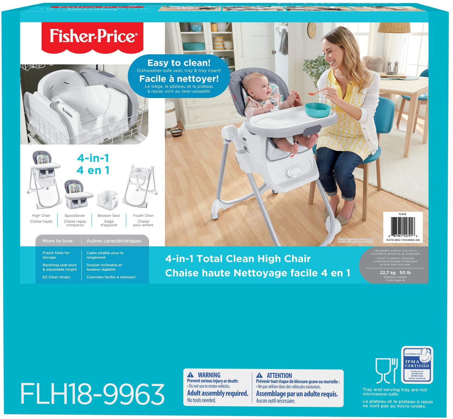 Fisher-Price 4-in-1 Total Clean High Chair