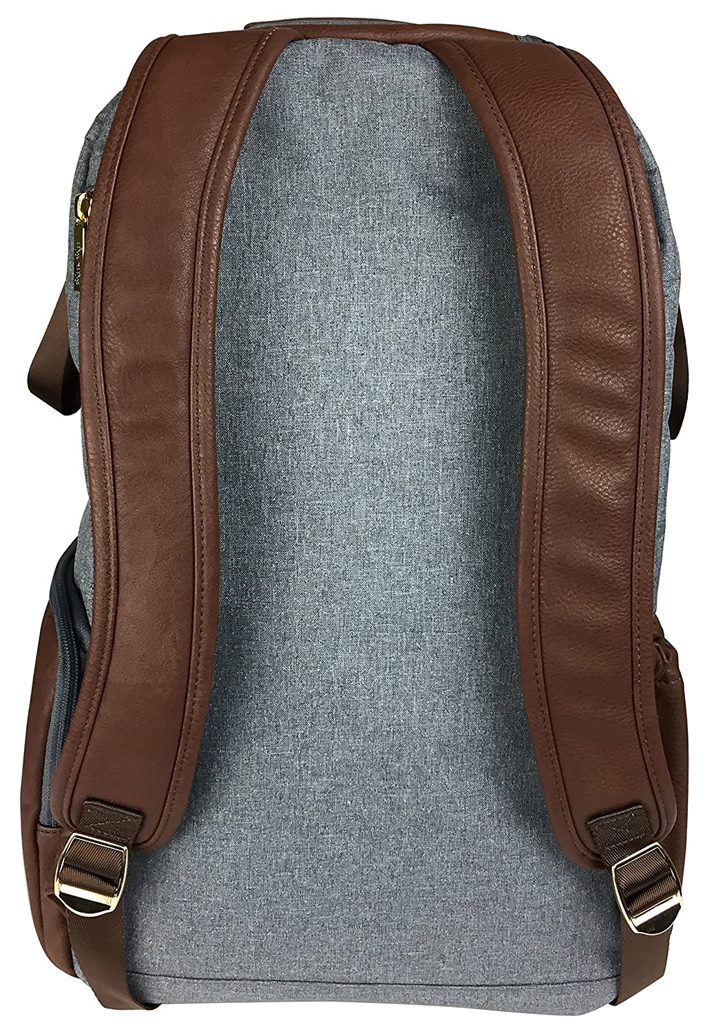 Itzy Ritzy Diaper Bag Backpack – Large Capacity Boss Backpack Diaper Bag Featuring Bottle Pockets, Changing Pad, Stroller Clips and Comfortable Backpack Straps, Handsome Heather Gray