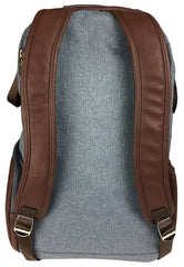 Itzy Ritzy Diaper Bag Backpack – Large Capacity Boss Backpack Diaper Bag Featuring Bottle Pockets, Changing Pad, Stroller Clips and Comfortable Backpack Straps, Handsome Heather Gray