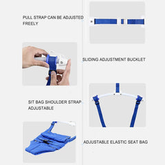 Baby Door Jumper Baby Jumper Doorway, Door Jumper Exerciser with Door Clamp Baby Jumpers and Bouncers Doorway Infant Fitness Rack Fun Hanging Jump Seat
