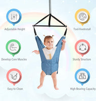 Baby Jumper Door Bouncer, Infant Spring Jumping Exerciser Set with Door Clamp, Adjustable Strap