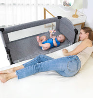 Angelbliss 4 in 1 Baby Beside Sleeper Bassinet|Portable Crib | Baby Playards Easy Folding|Playpen Include Comfortable Mattress