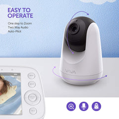 Additional Camera Unit for VAVA Baby Monitor, 720p HD Resolution, Scan View