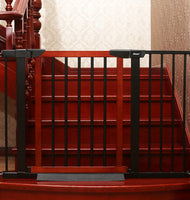 Baby Gate/Baby Gate for Stair with Banisters/Pet Gate, Fit Stairway or Doorway, Extendable, Auto Close, Pressure Mount (Metal)