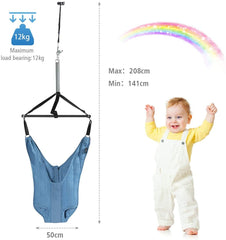 Baby Jumper Door Bouncer, Infant Spring Jumping Exerciser Set with Door Clamp, Adjustable Strap
