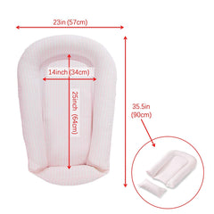 Premium Baby Nest, Baby Lounger - Durable Deluxe Jacquard Cotton Cosleeper for Baby