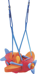 HABA Aircraft Swing – Indoor Mounted Baby Swing with Adjustable Straps, Seatbelt & Propeller for Ages 10 Months and Up