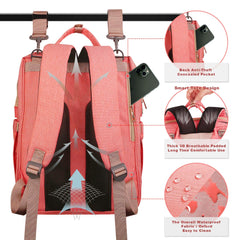 5-in-1 Travel Bassinet Foldable Baby Bed, ZOUNICH Diaper Bag Backpack Changing Station for Men Women,Portable Bassinets for Baby Girls Boys
