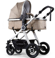 Newborn Baby Stroller Pram Stroller Folding Convertible Carriage Luxury Bassinet Seat