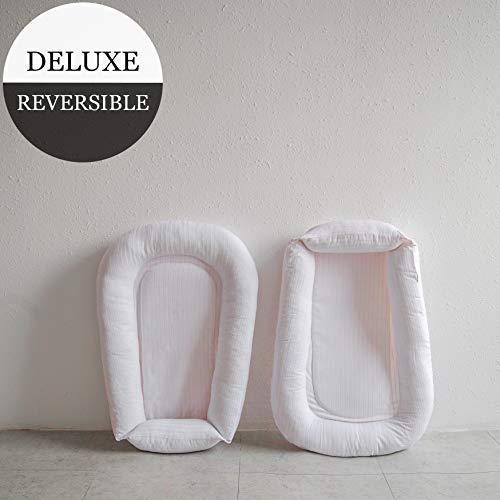 Premium Baby Nest, Baby Lounger - Durable Deluxe Jacquard Cotton Cosleeper for Baby