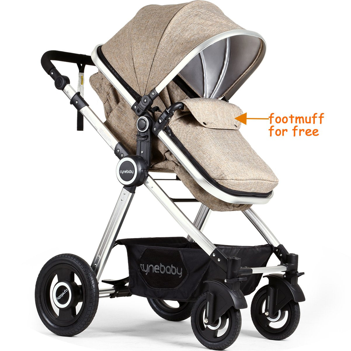 Newborn Baby Stroller Pram Stroller Folding Convertible Carriage Luxury Bassinet Seat