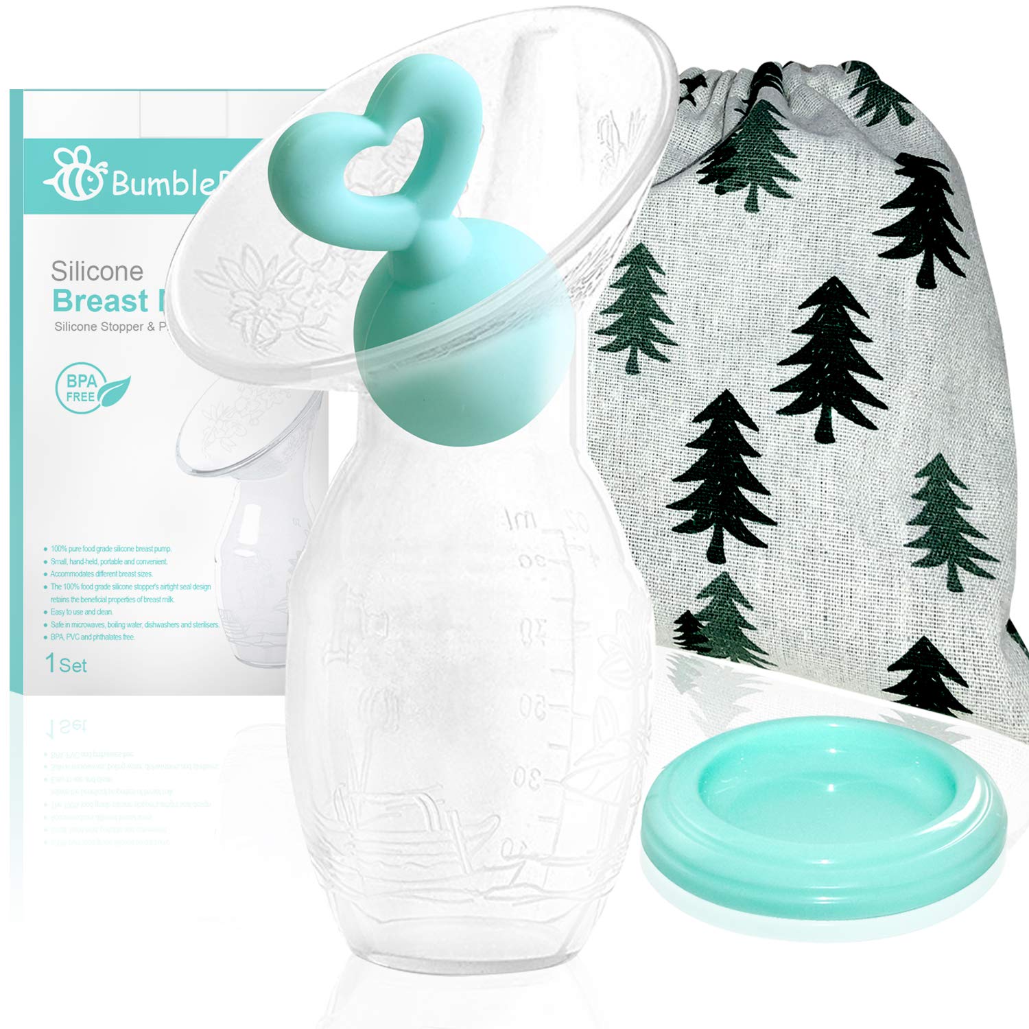 Bumblebee Manual Breast Pump with Breastfeeding Milk Saver Stopper