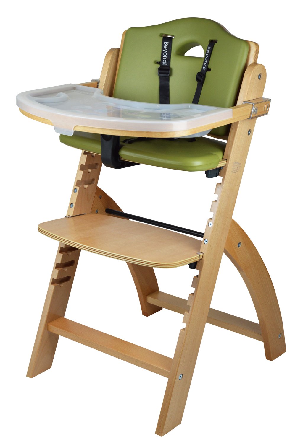 Abiie Beyond Wooden High Chair with Tray. The Perfect Seating Highchair