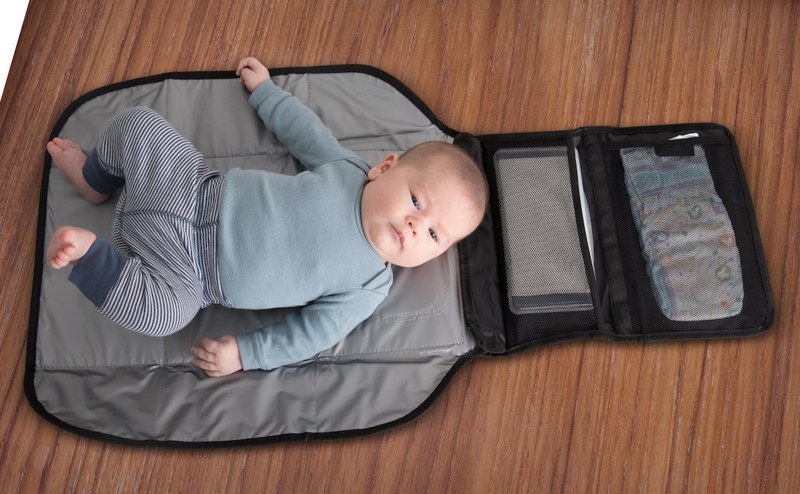 Alphabetz Portable Baby Changing Pad Diaper Bag Mat & Foldable Travel Changing Station