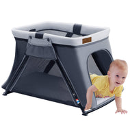 ANGELBLISS 2 in 1 Travel Crib, Lightweight, Pack Play-Yard for Infants & Toddlers