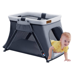 ANGELBLISS 2 in 1 Travel Crib, Lightweight, Pack Play-Yard for Infants & Toddlers
