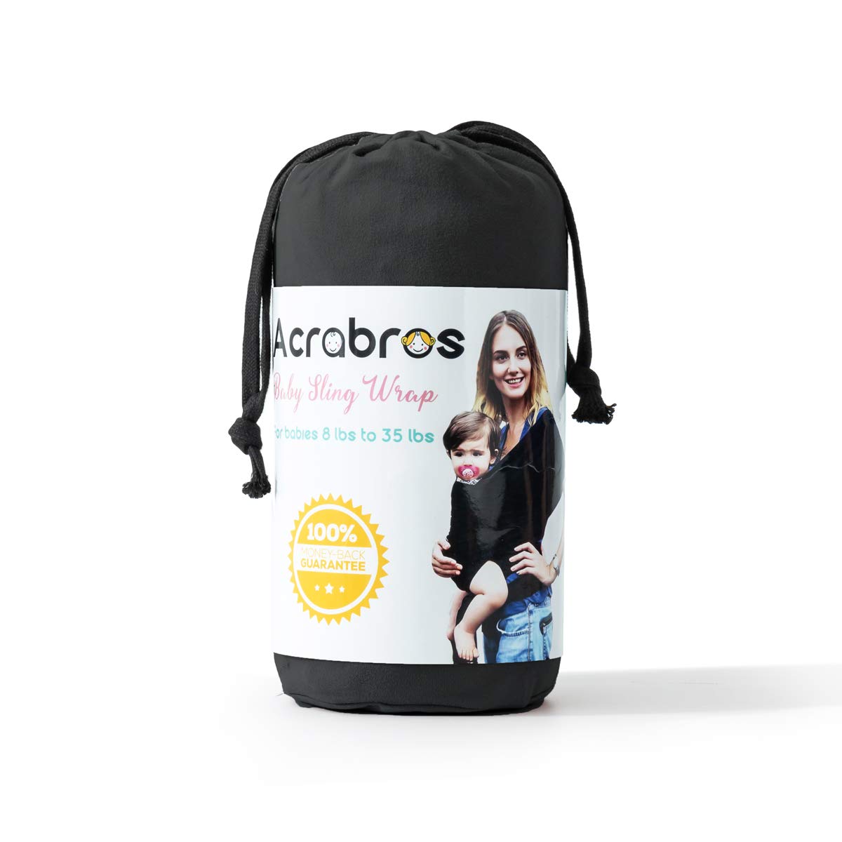 Acrabros Baby Wrap Carrier,Hands Free Baby Carrier