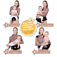 Baby Hip Seat Carrier Waist Stool – Safety Certified Back Pain Relief Soft Carrier