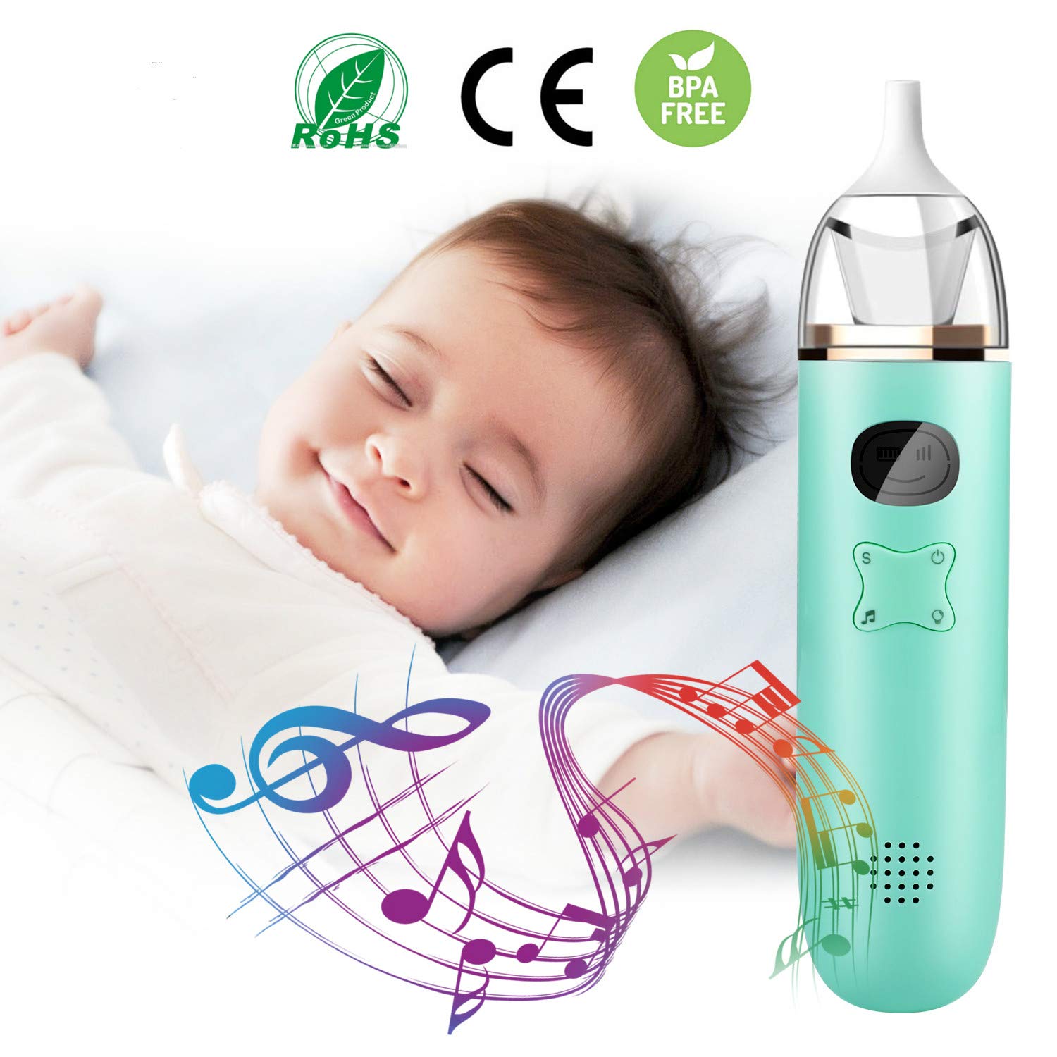 Comezy Baby Nasal Aspirator - Electric Nose Suction for Baby - Automatic Snot Sucker for Toddlers