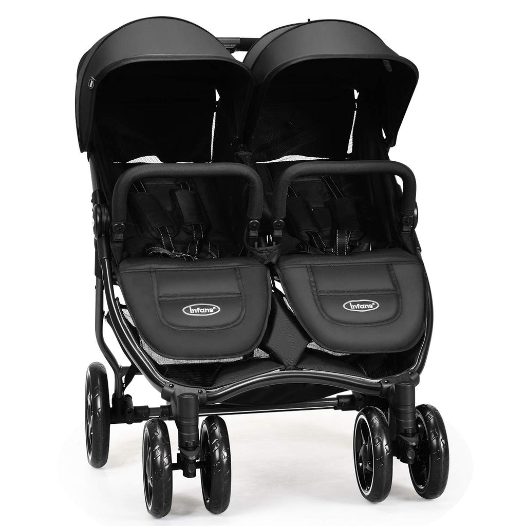 INFANS Double Stroller, Lightweight & Easy Folding Duo Baby Stroller w – Pete's Baby Essentials