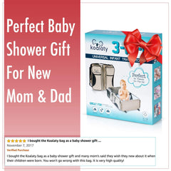 Koalaty 3-in-1 Universal Baby Travel Bag, Portable Bassinet Crib, Changing Station and Diaper Bag for Newborns or Infants. The best baby shower gift for new mom and dad.