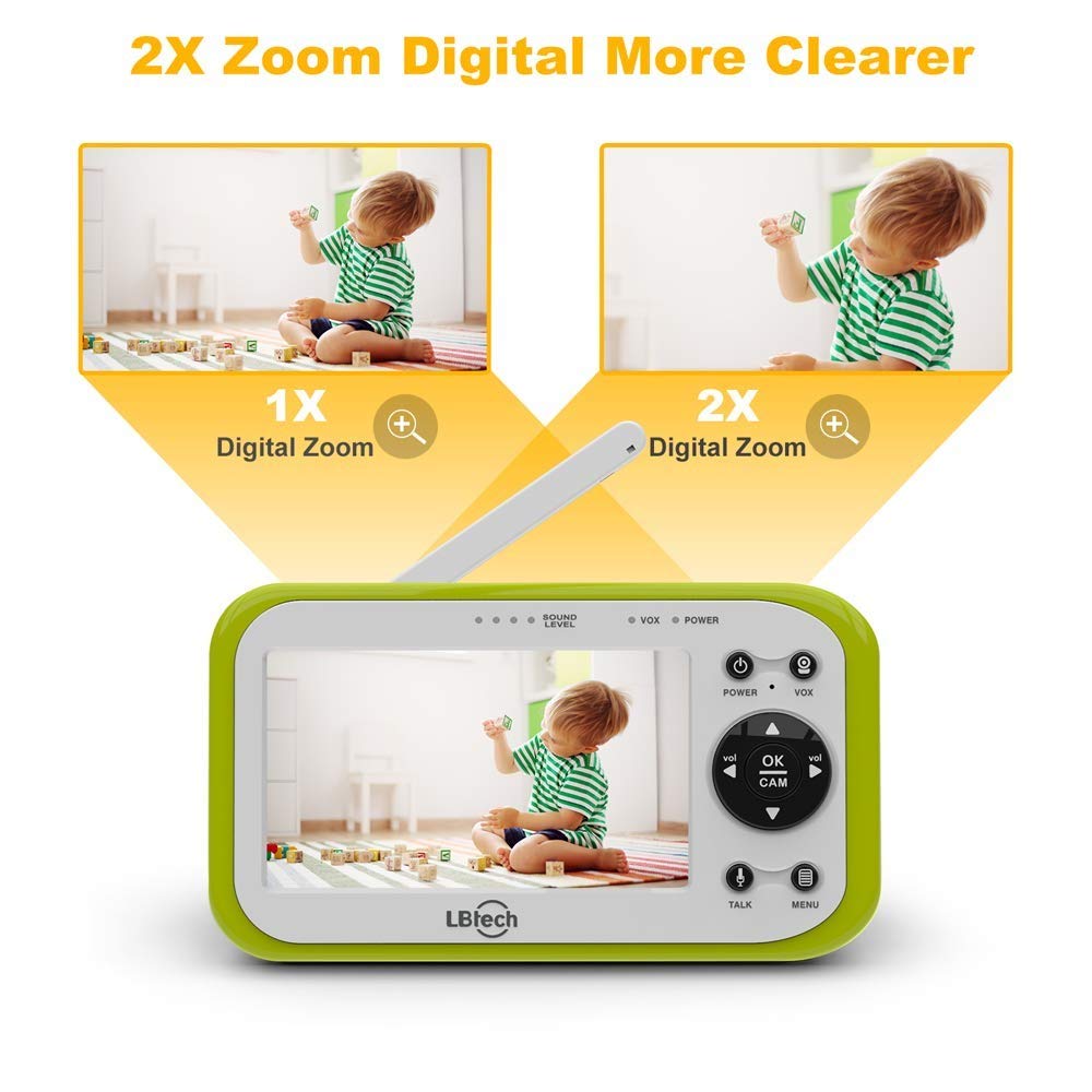 LBtech Video Baby Monitor with One Camera and 4.3