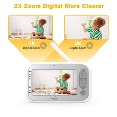 LBtech Video Baby Monitor with Two Cameras and 4.3