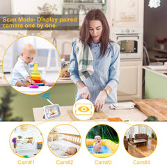LBtech Video Baby Monitor with Two Cameras and 4.3