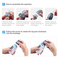 Nasal Aspirator, Queenmew Baby Nose Cleaner Electric & Ear Wax Remover with 3 Suction Levels