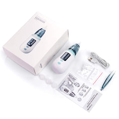 Nasal Aspirator, Queenmew Baby Nose Cleaner Electric & Ear Wax Remover with 3 Suction Levels